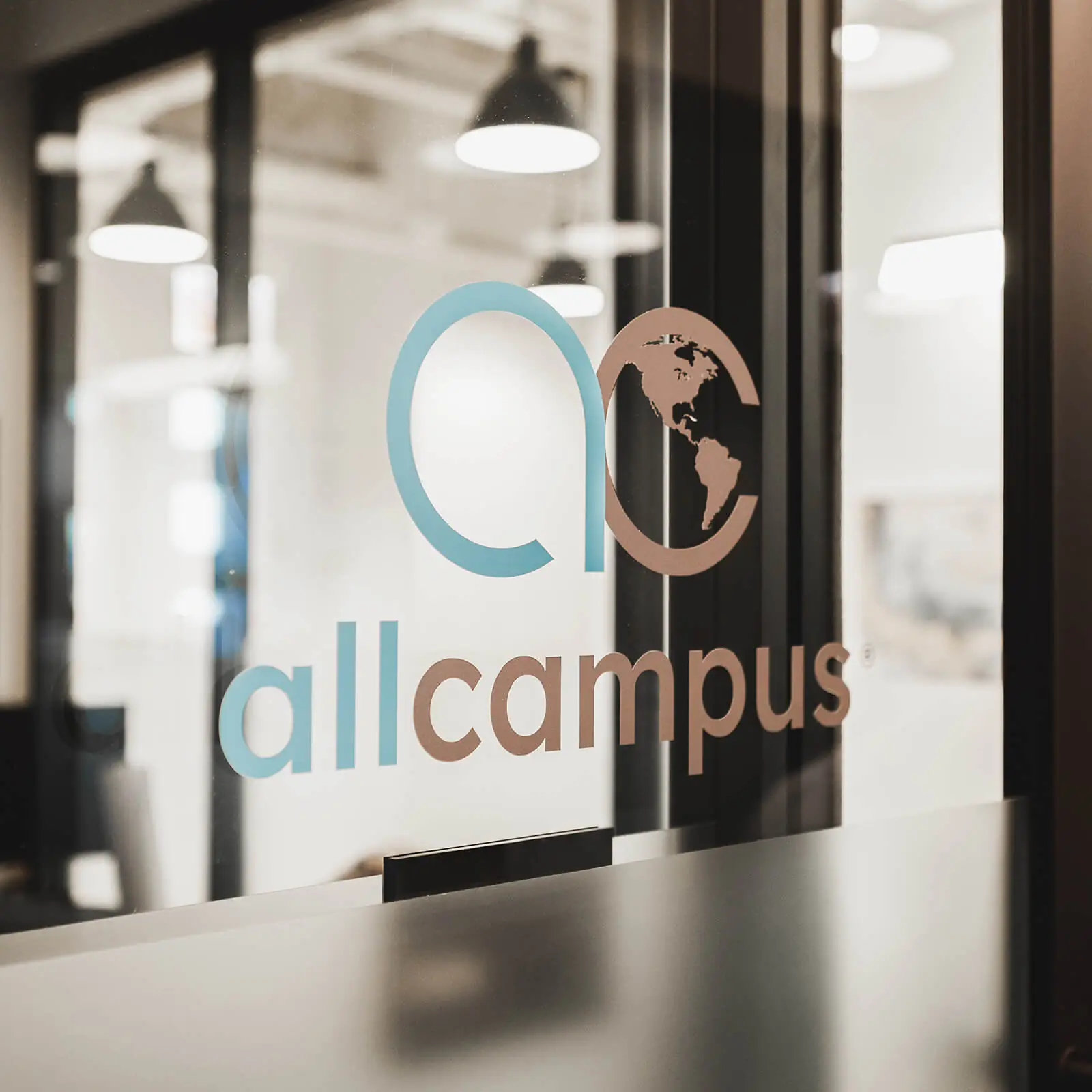 AC Logo etched in door